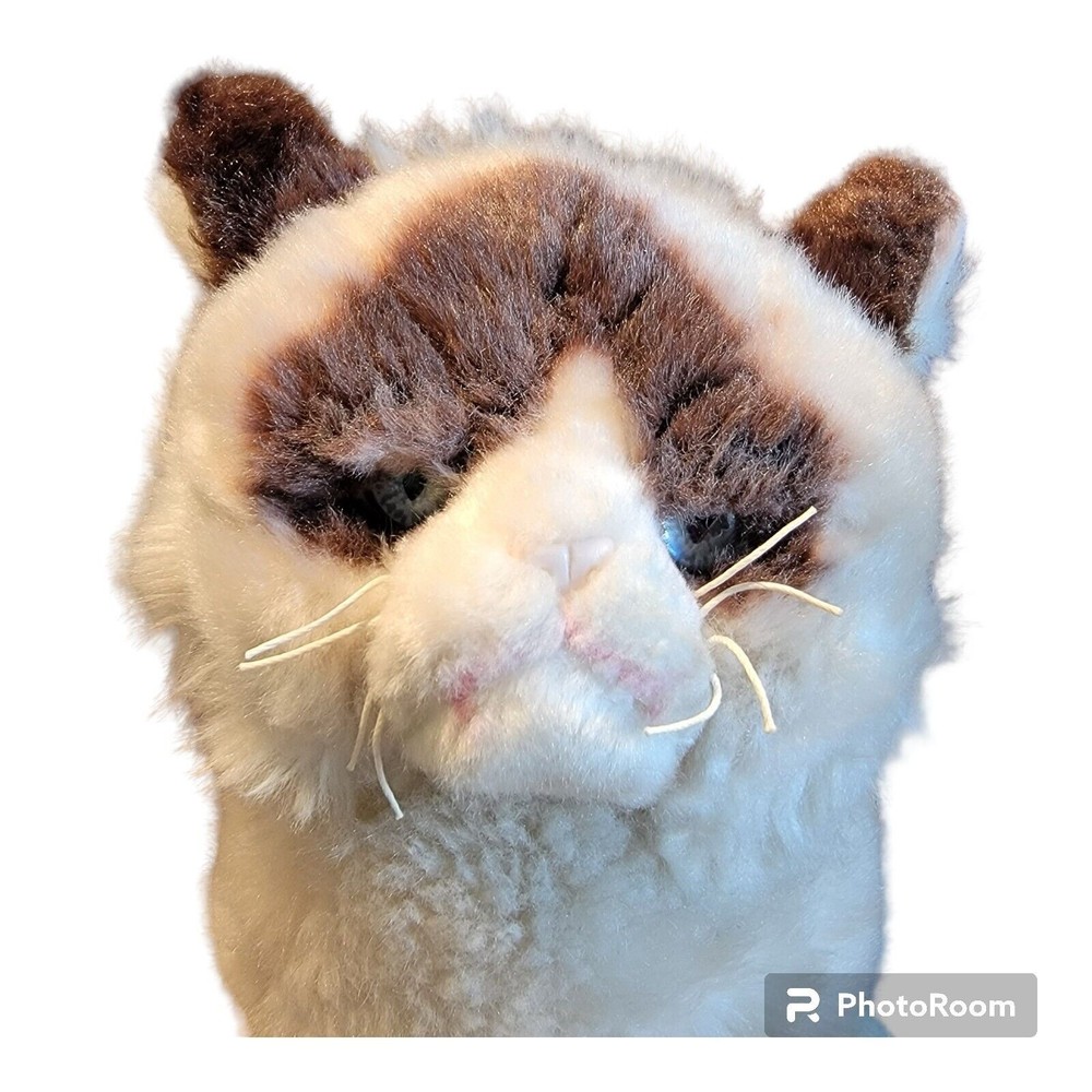 GUND Grumpy Cat #4040133 Cream & Tan with White/Gray Eyes 9" Plush with Tush Tag